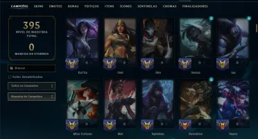 Mestre com TODOS os Champs e 65 Skins +1 Prestigio