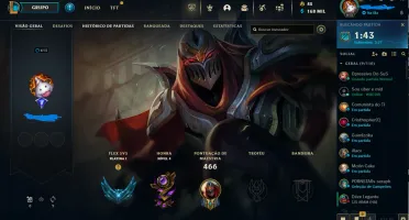 vendo conta lol 99 skins platina3