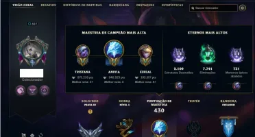 Conta prata 3 com TODOS os champs e 120 Skins