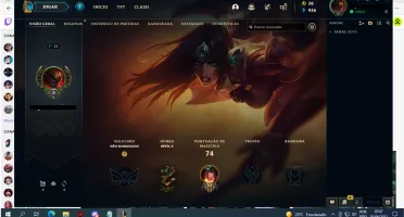 Conta antiga skins vitoriosas Graves/Aatrox/Lucian