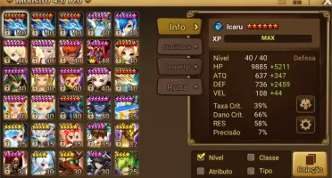 Conta Summoners War PVE 100% EM 70 DIAS