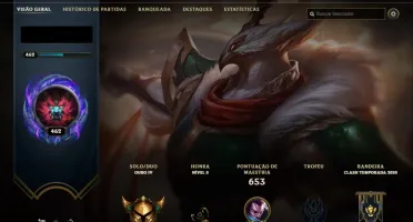 Conta Lvl 462 com 203 skins Preço desapego