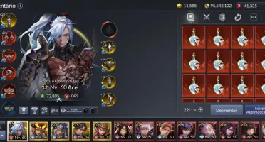 Conta Seven Knight 2 Lev 60