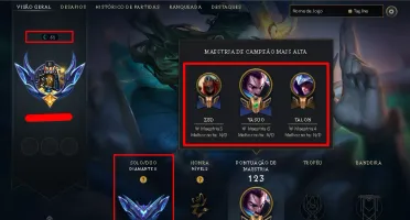 [Conta Br] Dima 4 Soloq+skins+mmr Bufado Fila Mestre+zaahen