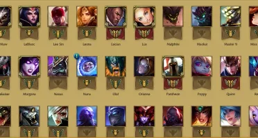 CONTA MESTRE, 76 CAMPEÕES, 26 SKIN, BORDA MESTRE