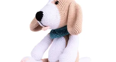 Cachorro Beagle em Amigurumi