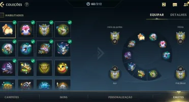 Conta wild rift 46 skins challenger 3 seasons