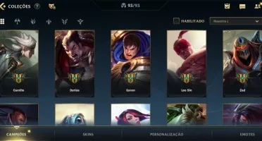 Conta wild rift 46 skins challenger 3 seasons