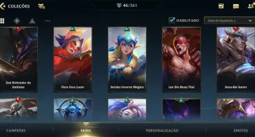 Conta wild rift 46 skins challenger 3 seasons