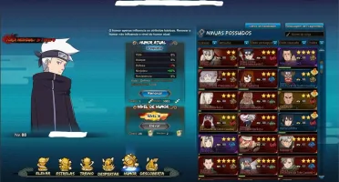 Conta Naruto Online s455 Relâmpago Gêmeos