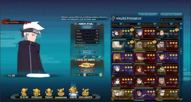 Conta Naruto Online s455 Relâmpago Gêmeos