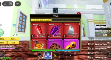 Conta de blox fruits com gás equipada