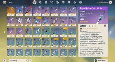 Genshin Impact AR 46 Raiden + bis + Yelan C1 - Eula e mais
