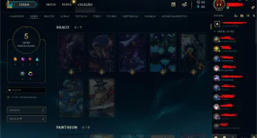 conta lol lvl 31/ borda de prata/ atual unranked