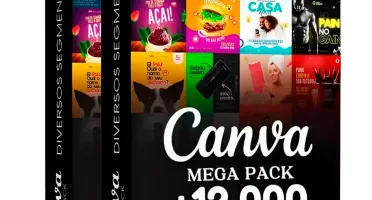 Mega pack Canva +12.000 posts prontos 100% editáveis