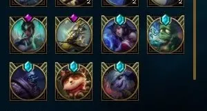 Conta LOL Platina I Todos Champions 126 Skins LOR Tds cartas