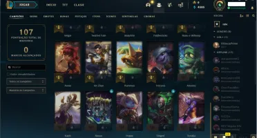 Conta league of legends, 36 champs, 0 skins