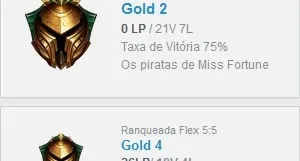 Conta de lol gold 2