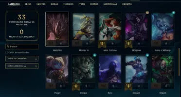 CONTA GOLD 2 MMR ALTO 38 CHAMP 2 SKIN E 4 ATIVAVEIS