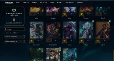 CONTA GOLD 2 MMR ALTO 38 CHAMP 2 SKIN E 4 ATIVAVEIS
