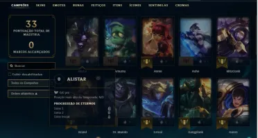 CONTA GOLD 2 MMR ALTO 38 CHAMP 2 SKIN E 4 ATIVAVEIS