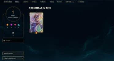 Conta Lol Esmeralda 4 Com Lux Elementalista