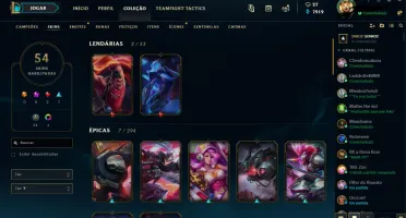 Conta League of Legends Completa