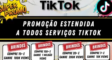 TikTok Seguidores / 1Milhão de Views: Aumente sua Influência