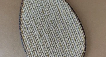 Ovo MDF 10 cm Revestido de Juta - Acabamentos