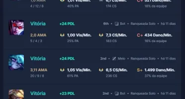 Conta LoL Platina 4 - MMR Alto