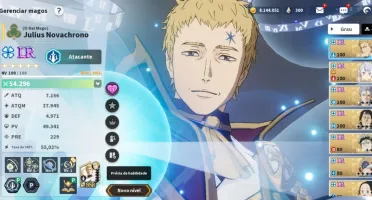 Conta Black Clover Mobile
