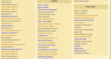 CONTA AQW LEVEL 100(MAX) 905 ITENS