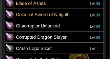 CONTA AQW LEVEL 100(MAX) 905 ITENS