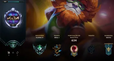 CONTA LOL 🌟 PLATINA 4 🌟 237 SKINS 🌟 TODOS CAMPEOES