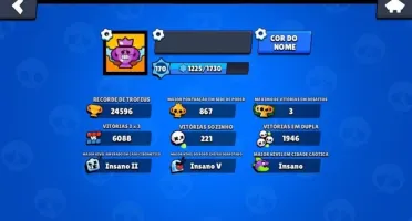 Conta Brawl Stars 24500 troféus.