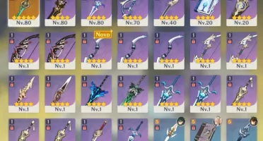 Keqing + Cortador de Jade + Xiao + Zhongli (Genshin Impact)
