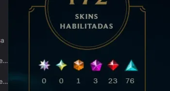 Conta League Of Legends Level 392, MMR Prata/Gold 172 Skins