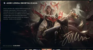 Conta LoL/Ahri Lenda Imortalizada