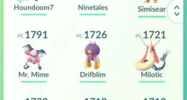 Conta Pokemon GO Top Rare