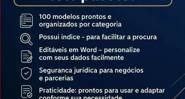 100 Modelos Contratos + 1.600 Cartas Comerciais E Pessoais