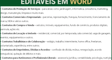 100 Modelos Contratos + 1.600 Cartas Comerciais E Pessoais