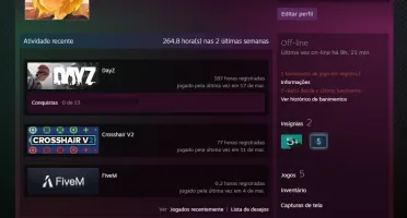Conta steam com Dead by Daylight / GTA V | FULL ACESSO