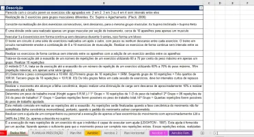 Planilha para personal trainer (automatizada)