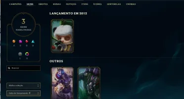 Vendo conta Plat4 3 skins