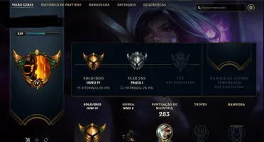 Conta de lol Ouro 4 34 skins!