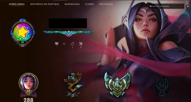 Conta League of Legends plat 5 todo os Champs e 56 Skins