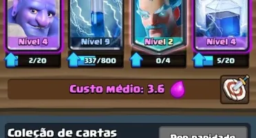 Conta Clash Royale--4 Lendarias--Xp9--arena 10