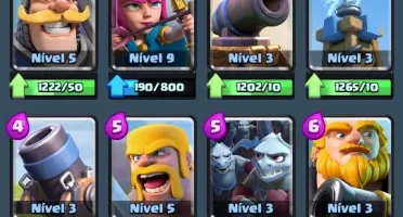 Conta Clash Royale--4 Lendarias--Xp9--arena 10