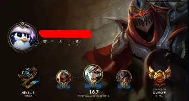 CONTA DE LOL GOLD 5
