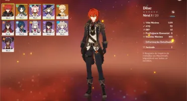 Conta Genshin Impact AR 7 Diluc+Xiao